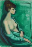 Model Resting by Albert Pels, Oil on canvas (unstretched), offered Dec 2025