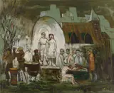 Summer Theatre- The Ice Man Cometh by Albert Pels, Oil on canvas (unstretched), offered Dec 2025