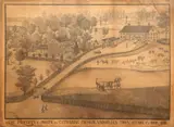 Ferdinand Brader, Property of Joseph and Catherine Paumier, Minishillen Twp., Stark Co., Ohio, graphite on paper, 1886
