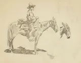 Edward Borein, Old Mexican Hacendado, Mexico, pen and ink and pencil on paper, 1897