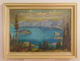 Andreas Roth, Mountainous Landscape, oil on canvas board, 1947