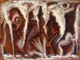Adam's Navel by Albert Pels, oil on canvas, 1986, offered Oct 2025