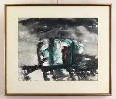 Mary Gehr, Reflections, mixed media on paper
