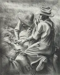 Joe Jones, Missouri Wheat Farmer, lithograph