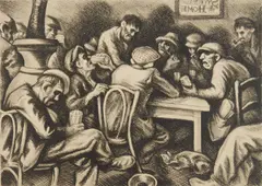 Eli Jacobi, 'The Hangout lithograph, lithograph