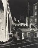 Salvatore Pinto, Powerhouse wood, engraving, 1935, estate