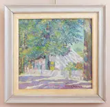 Ora Coltman, Country Lane, oil on canvas, ca. 1925