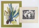 Paul B. Travis, 1). Banana Tree, Kenya-, watercolor on paper, 1924