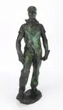 Max Kalish, Locomotive Engineer, bronze sculpture, 1926
