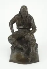 Prospector Bookend by Max Kalish, bronze sculpture, offered Oct 2025