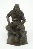 Max Kalish, Prospector Bookend, bronze sculpture