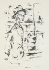 William LeRoy Flint, Mayor of Searcy, lithograph, ca. 1939