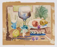 Still-Life with Tumbler by William Sommer, watercolor on paper, 1941, offered Oct 2025