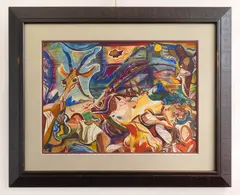 Paul B. Travis, Rhythms and Hues, watercolor on illustration board, 1950
