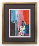 Fred Leach, Figure in White, acrylic on illustration board