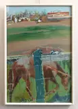 Phyllis Seltzer, Ohio Lotto, oil on paper