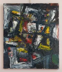 M92 by James Johnson, oil on canvas, offered Oct 2025