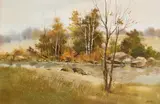 Fred Leach, Landscape with River