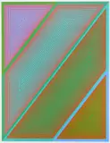 Richard Anuszkiewicz, Inward Eye, silkscreen in colors, 1970, from the Inward Eye portfolio