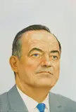 Robert Vickrey, Hubert Humphrey egg, tempera on paperboard