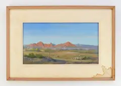 Joel Coplin, Under Where the Planes Land, oil on wood panel, 1987