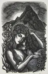Fritz Eichenberg, Eleanora wood, engraving, 1979
