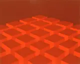 Marko Spalatin, Red Cubes, silkscreen in colors, 1970