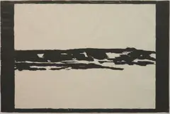 Sandy Walker, Wyoming, woodcut, 1991