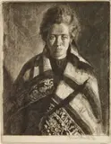 Gerald Brockhurst, A Ballynakill Woman, etching, 1926