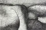 Henry Moore, Elephant Skull VI, etching