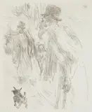 Les Juifs Polonais, Carlsbad by Henri de Toulouse-Lautrec, lithograph. 6-7/8 x 5-1/2" Literature: Delteil 240, offered Sep 2025