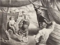 Federico Castellón, By The Arks, lithograph, 1941