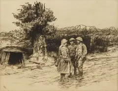 Kerr Eby, Word by the Way, etching, 1919