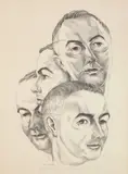 Prentiss Taylor, Academy Self-Portrait, lithograph, 1949