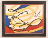 Alexander Calder, Doves lithograph in colors, lithograph