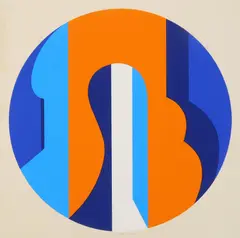 Peter Chinni, Tondo One, silkscreen in colors, 1970