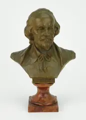 Hans Müller, Shakespeare, bronze sculpture