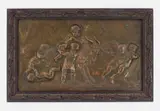 Michel Clodion, plaque, bronze