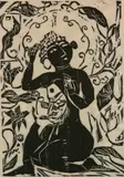 Shikō Munakata, Fish and Flower and Female Buddha
