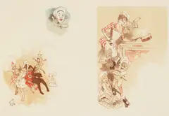 Jules Chéret, Catalogue d'Affiches Illustres lithograph in colors on thin wove paper, 1891, lithograph