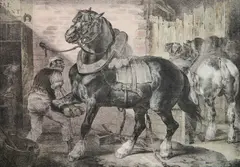 Théodore Géricault, A French Favrier, lithograph in colors, 1821