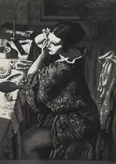 Laura Knight, Powder and Paint, etching and aquatint, 1925
