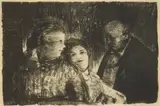 George Bellows, Family, lithograph, 1916