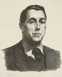 George Bellows, Portrait of Eugene Speicher, First Stone, lithograph, 1923-24