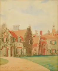 Ora Coltman, Sunnyside, watercolor on paper, 1906
