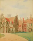Ora Coltman, Sunnyside, watercolor on paper, 1906