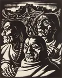 Howard Cook, Eagle Dance, woodcut, 1942