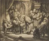 Don Freeman, Casting For Character, lithograph, 1934