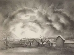 Dawn Came by Victoria Hutson Huntley, lithograph, 1946, offered May 2025
