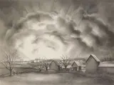 Dawn Came by Victoria Hutson Huntley, lithograph, 1946, offered May 2025